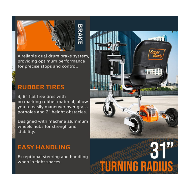 Folding Mobile Scooter (Upgraded Design) – Electric