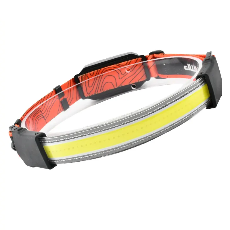 New Product Outdoor Emergency Headlamp Waterproof Rechargeable Red Warning Light Cob Outdoor Headlight