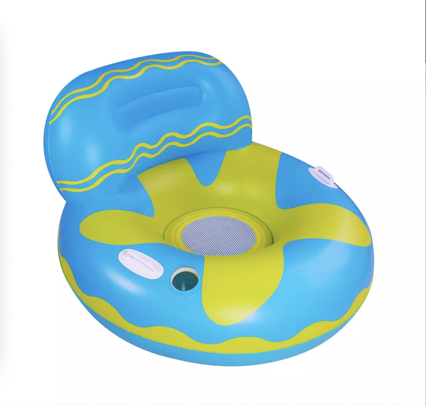 Foldable Backrest  Float PVC Inflatable Swimming Pool Float Lounge Chair Floating Bed& Sofa