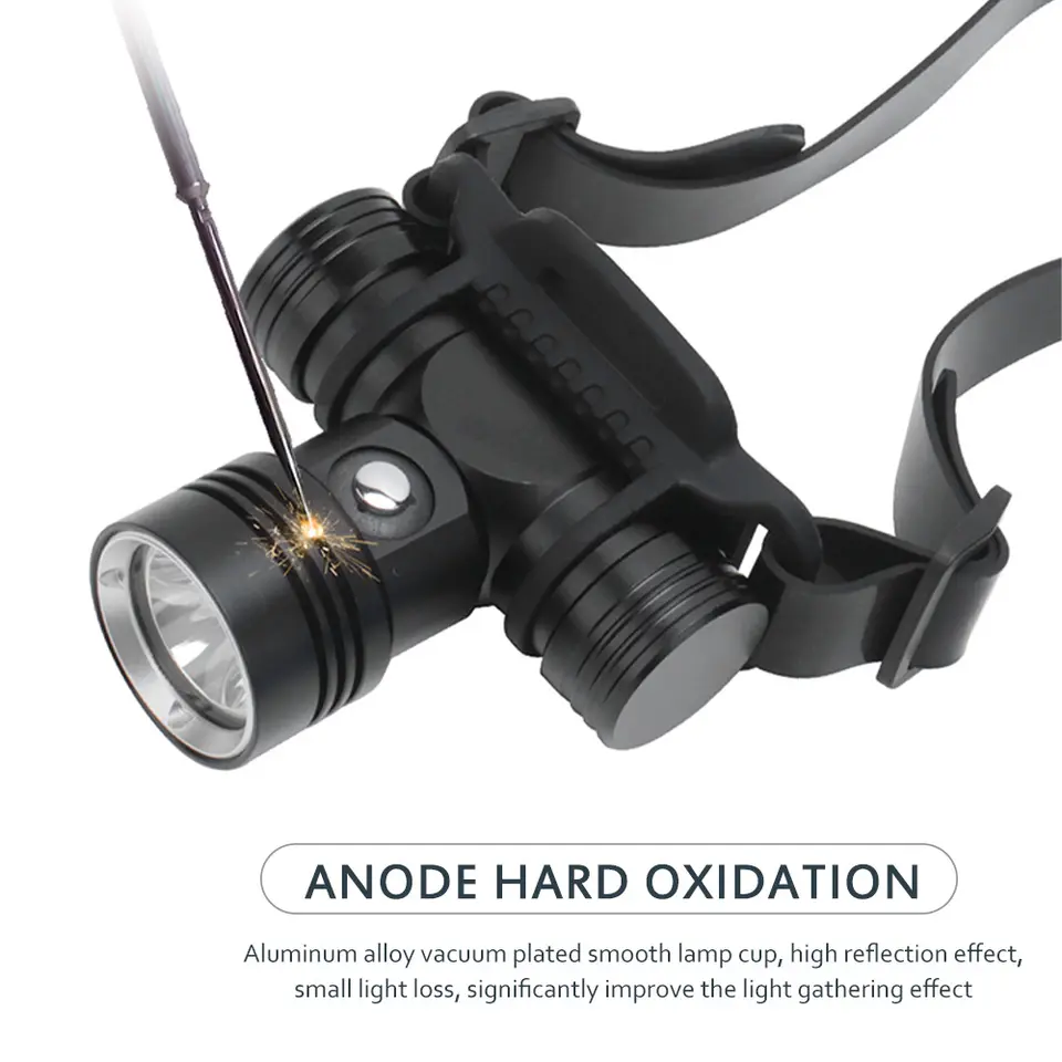 LED diving headlight flashlight