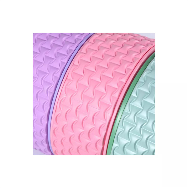 Custom Logo Fitness Eco Friendly Exercise Balance Training Stretching Prop TPE yoga wheel for back pain