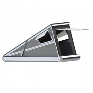 Large windows aluminum roof camper roof top tent hard shell 2 people waterproof