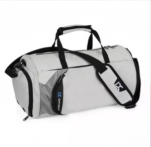 customized large capacity waterproof sports gym bags men women travel duffel bag with shoe compartment