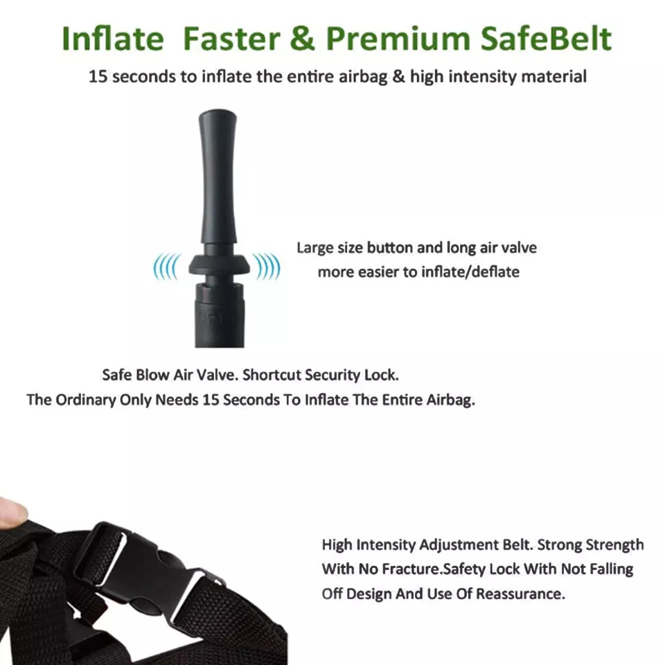 210 Denier Nylon TPU Diving Equipment Self Inflatable Life Jacket,Inflatable Life Snorkel Vest