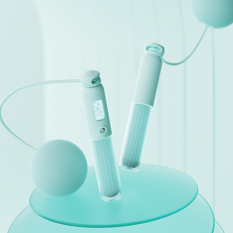 Cordless jump rope fitness sports electronic counting weighted ball professional fat burning cord cord girls special wireless rope