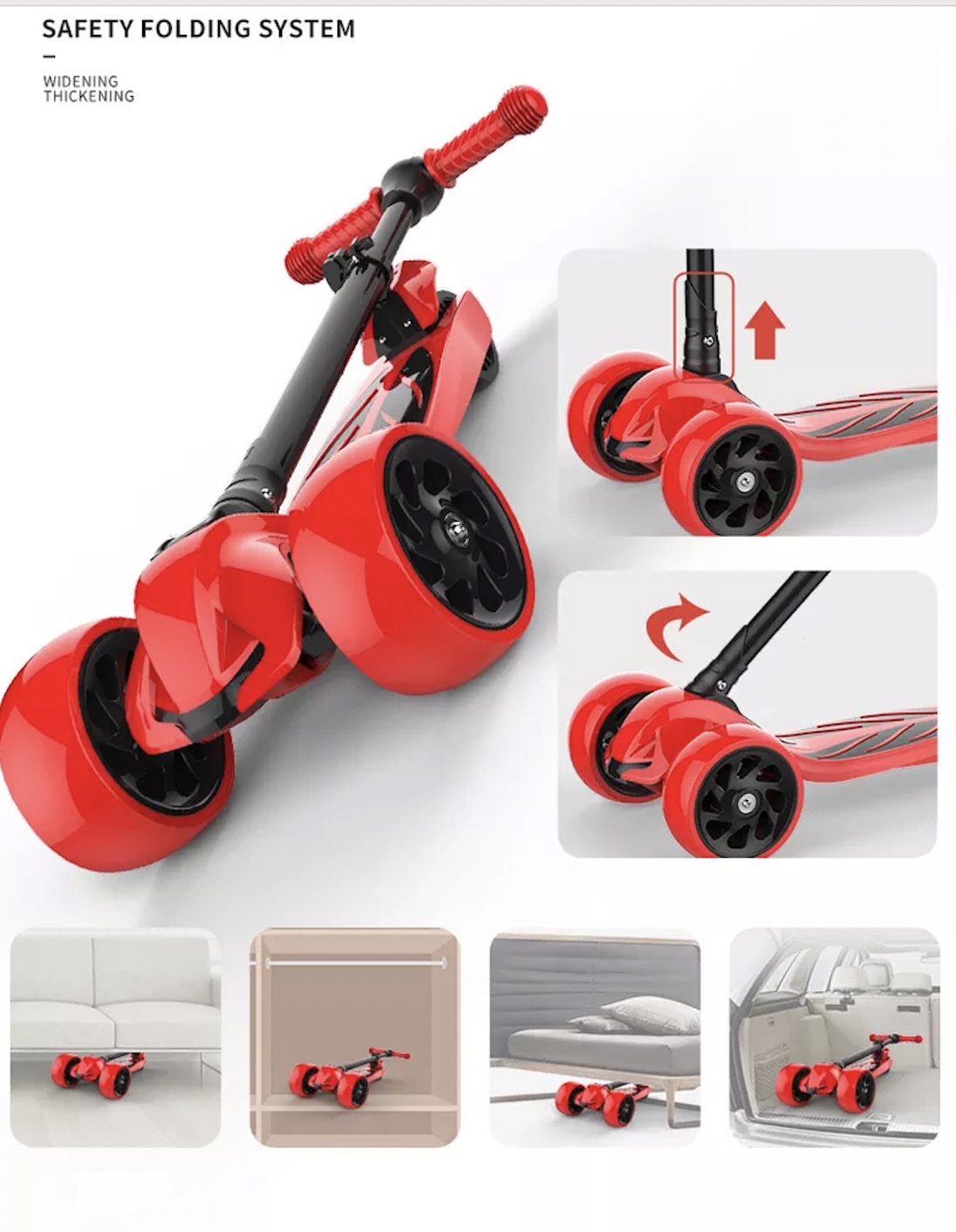 Hot Sale 3 Wheels With Led Light Children Scooter Foot Scooter For Baby Kids Scooter