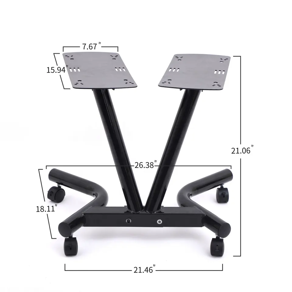 Durable home workout adjustable dumbbell stand