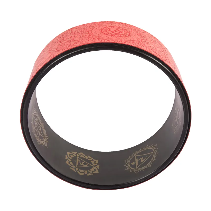 Fitness workout lasting PU yoga wheel