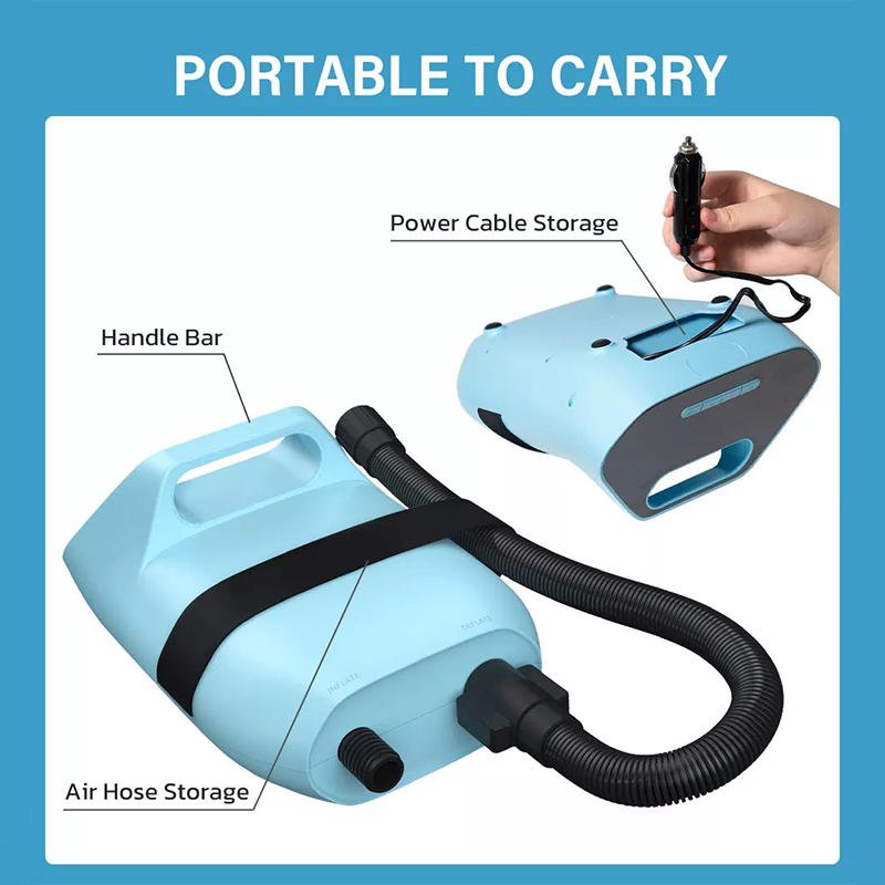 Portable DC12V Electric Sup Air Pump For Inflatable Stand Up Paddle