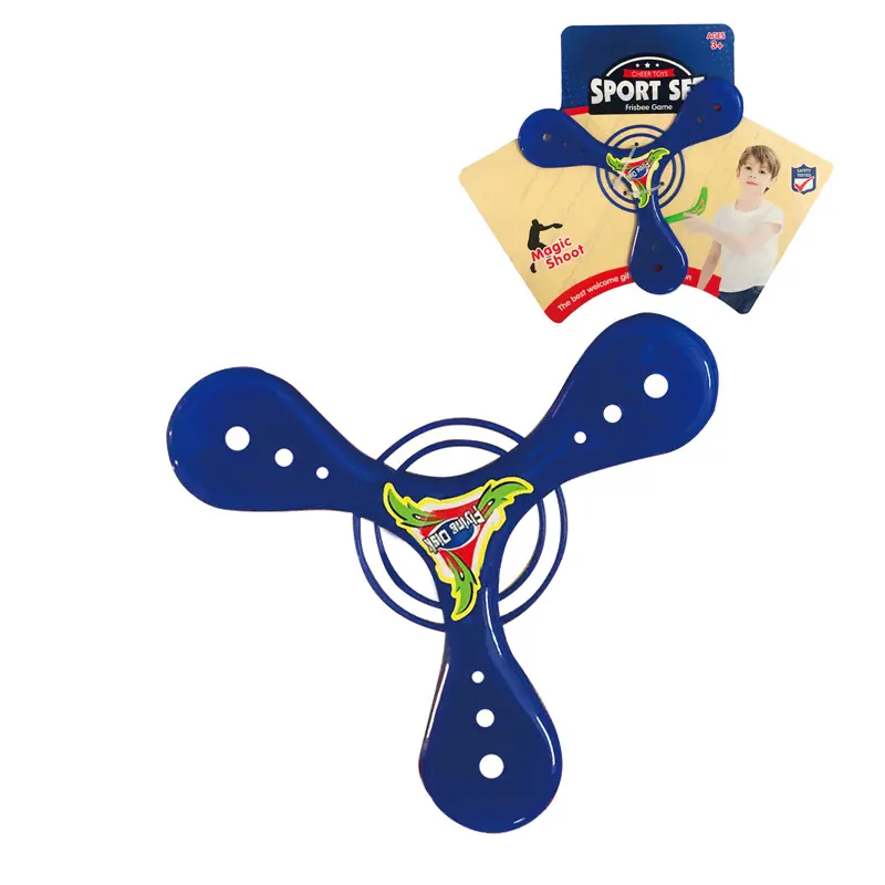 Family outdoor toy plastic boomerang flying disc for kids play