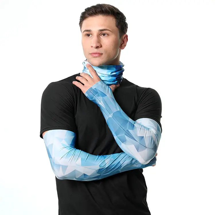 Oem Breathable Arm Sleeves Sun Protection Men Cover Custom Compression Printed Sport Arm Sleeves For Cycling Golf