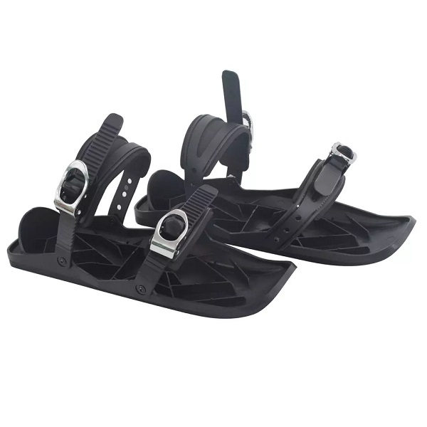Portable Ski Boots Skiing Shoes Mini Ski Skates for Snow Short Skiboard Snowblades