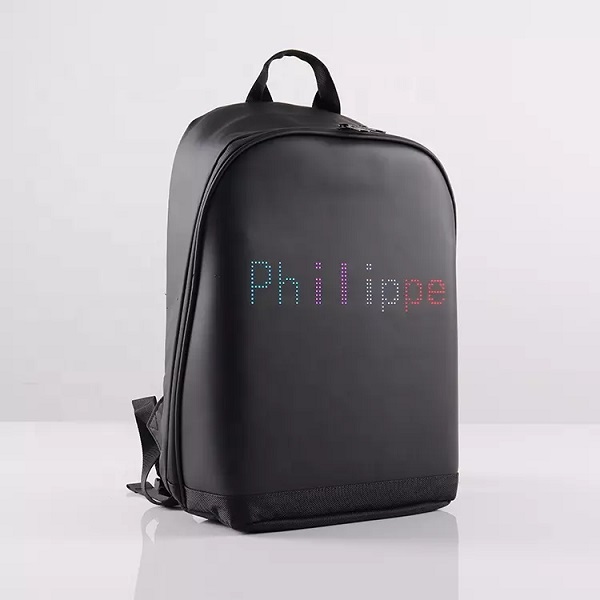 ISO BSCI LVMH factory clear travel smell proof backpack waterproof shoulder strap smart led backpack with led screen backpack Featured Image