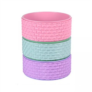 Custom Logo Fitness Eco Friendly Exercise Balance Training Stretching Prop TPE yoga wheel for back pain