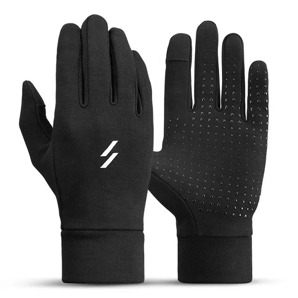 Custom Long Finger Touch Screen Cycling Gloves Outdoor Sports Thin Winter Thermal Running Gloves Featured Image