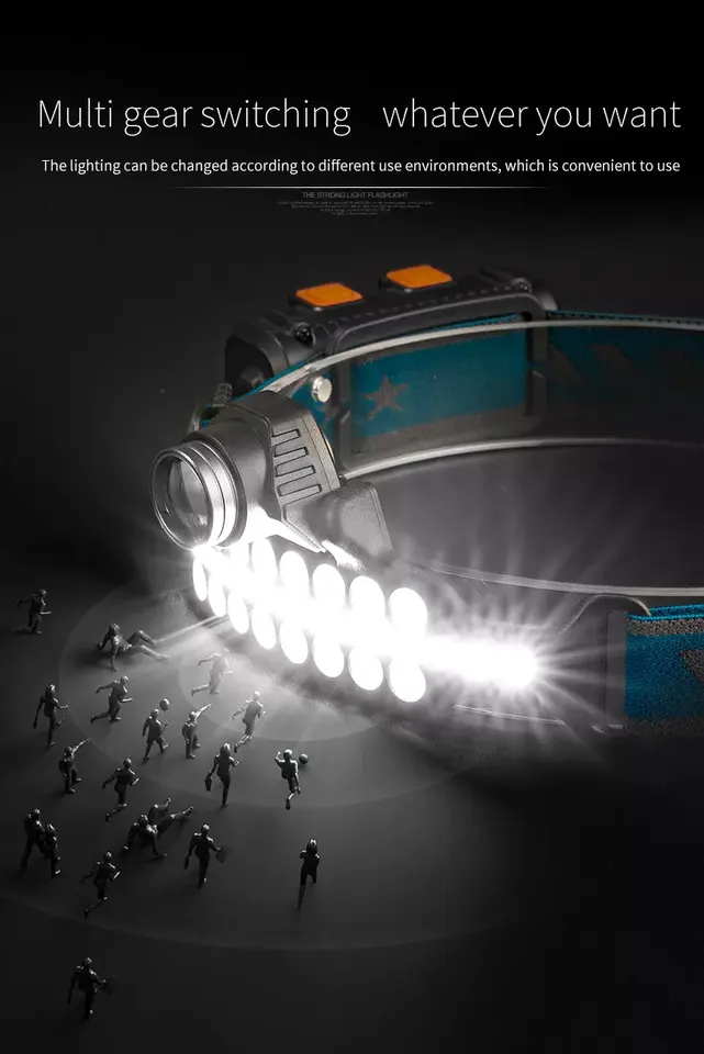 USB charging camping sports professional headlights