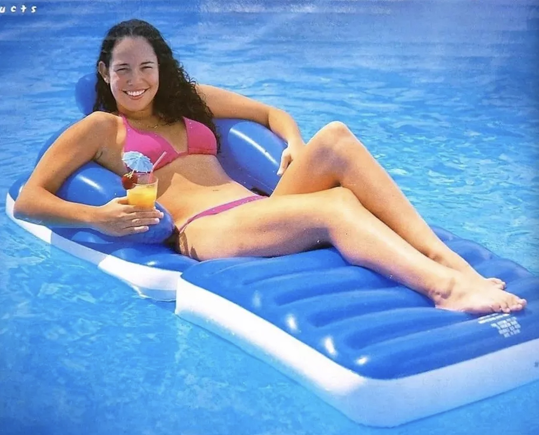 wholesale foldable inflatable air bed Beach floating lounger mat for sea or swimming pool