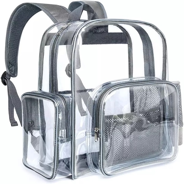 Clear Backpack Large Clear Heavy Duty Backpack with Reinforced Straps Transparent Travel Backpack Featured Image