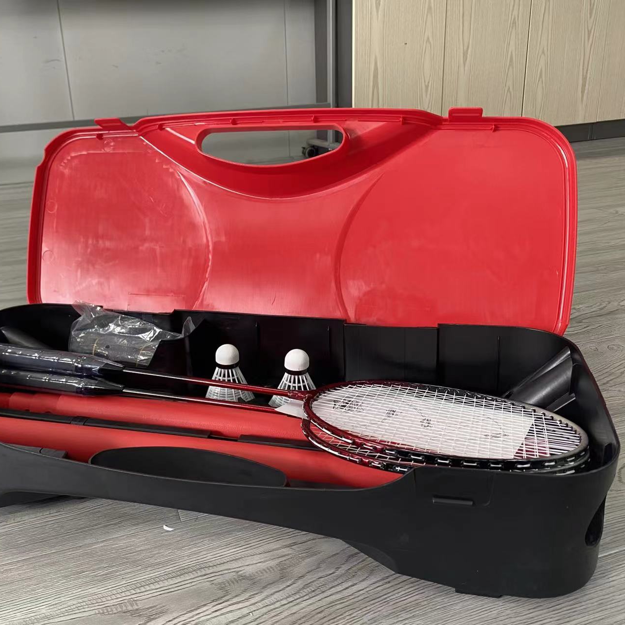 2 in 1 belt net portable badminton set best sell