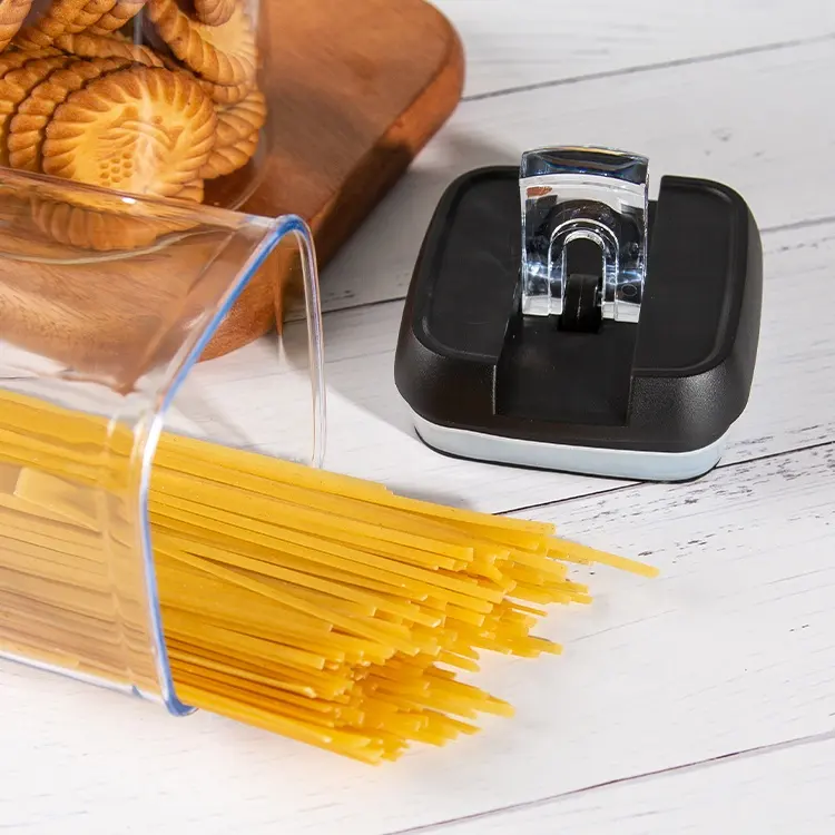 4Pcs Kitchen Large Airtight Cereal Noodle Pasta Sugar Keeper Kitchen Plastic Dry Food Storage Container Set