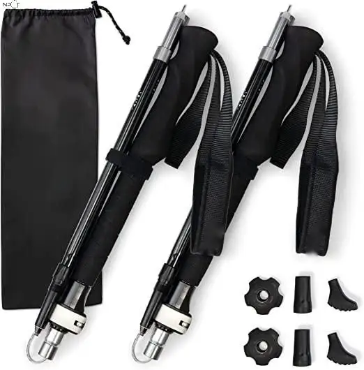  Walking Trekking Poles 7075Aluminum Lightweight Ultra Portable Hiking Sticks for Trekking Featured Image