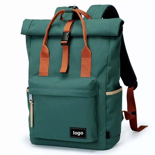 multifunctional expandable roll top travel laptop backpack for men women durable recycled pet computer notebook backpack Featured Image