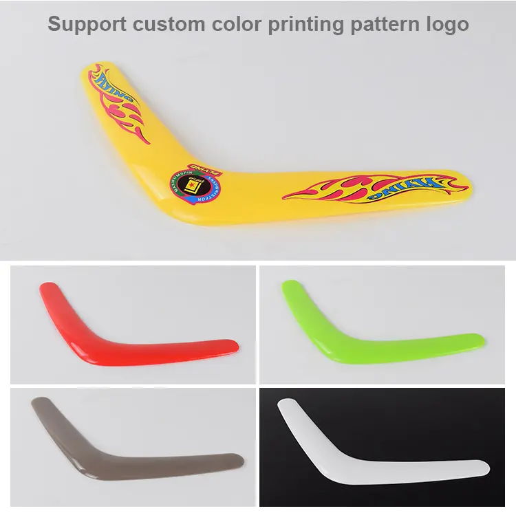 Promotional gifts boomerang plastic toy boomerang back