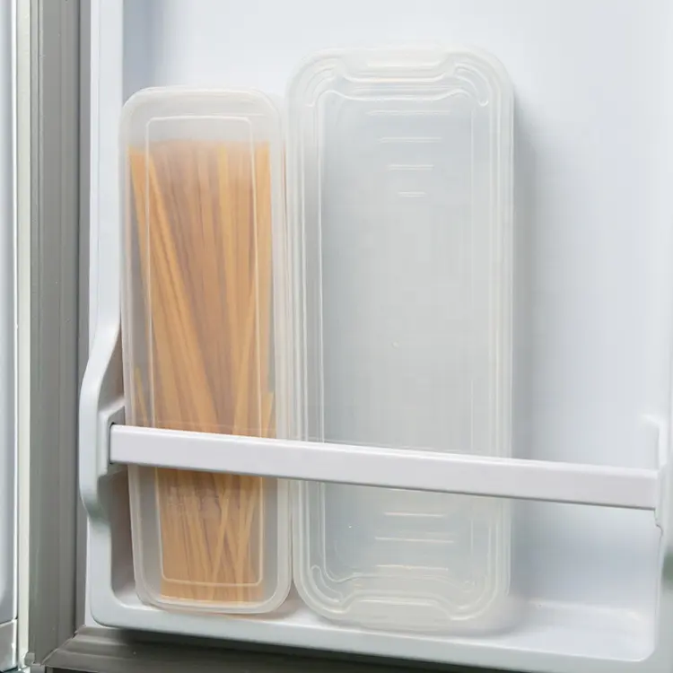  Kitchen Pantry Plastic PP Eggs Fruits Seal Snacks Organizer Spaghetti Storage Box Noodles Food Pasta Storage Container