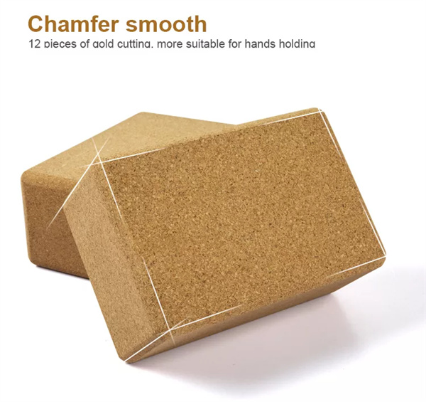 Custom Logo Eco Friendly 3_ Fitness Brick Yoga Block Cork