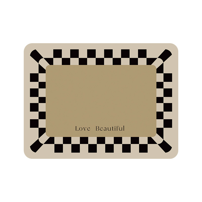 Light luxury coffee machine, drainage mat, countertop, absorbent mat, washstand, coaster, technology, cloth, speed drying mat, bowl plate, heat insulation mat