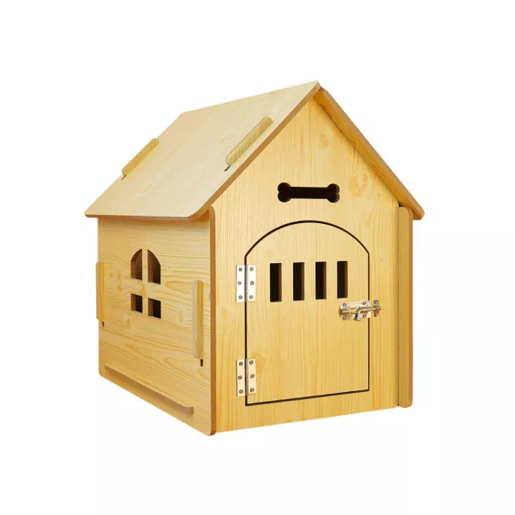 Wooden pet house dog indoor and outdoor easy to assemble breathable dog cage Featured Image