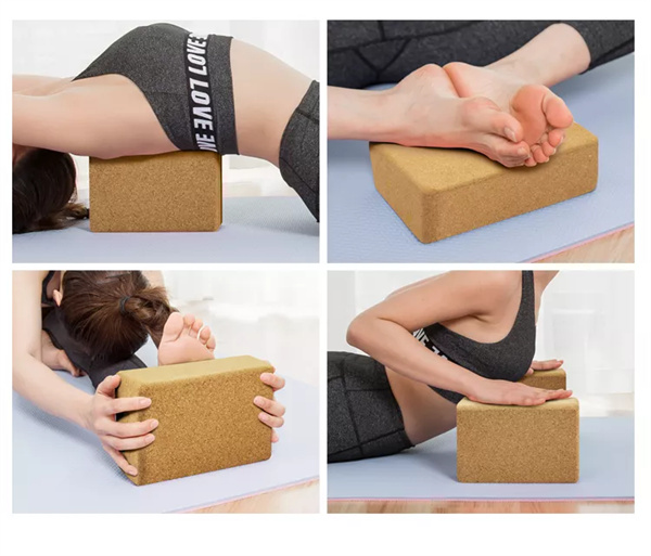 Custom Logo Eco Friendly 3_ Fitness Brick Yoga Block Cork