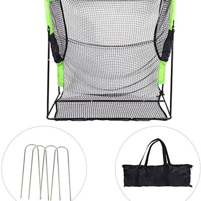 Portable foldable outdoor sports kick Ttrainer training exercise football shot net soccer goal