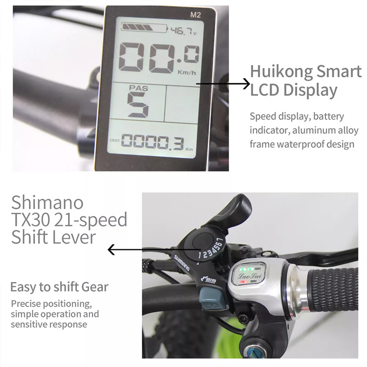 K800 Double Motor 2 Wheel Drive 2000W Powerful Motor 17.5AH Lithium Battery Electric Bicycle 26×4.0 inch Fat Tire E-Bike