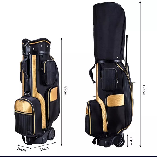 Top Quality Brand Waterproof Leather Stand Golf Bag