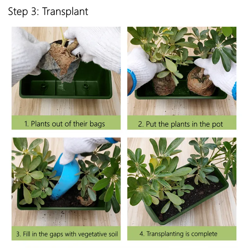 Plant Wall Flower Pot Container Greening Plastic Flower Pots Hanging Wall Hanging Plant Box