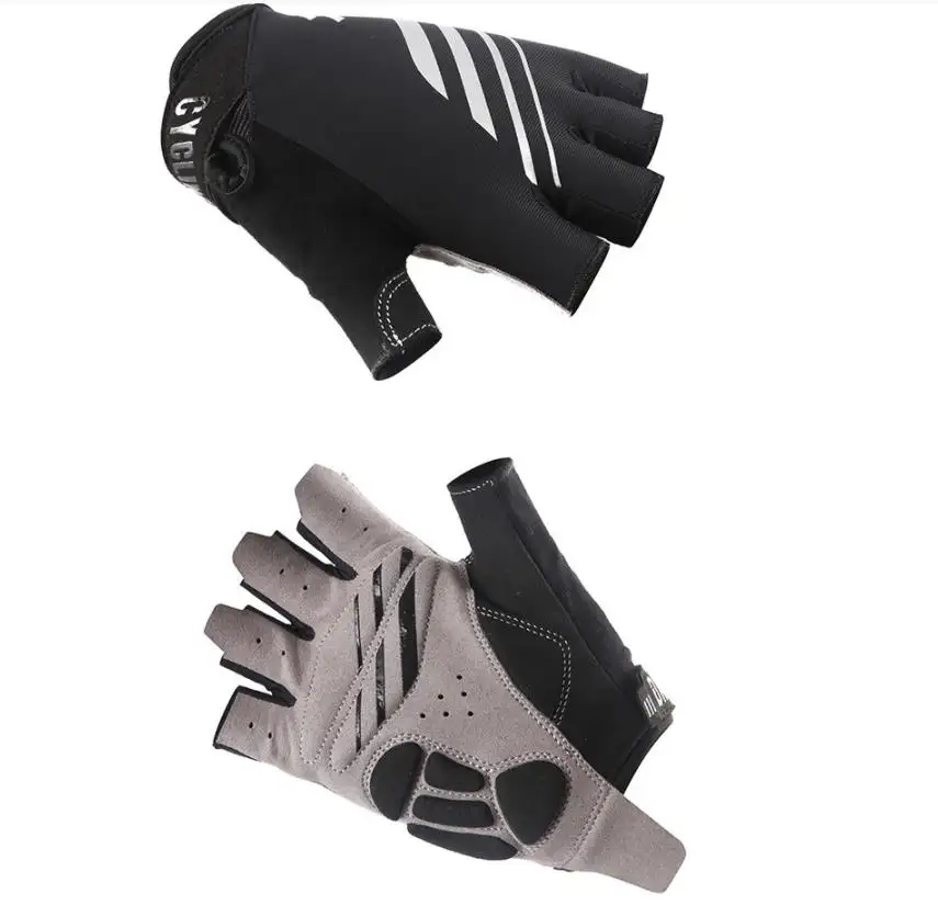 Breathable Cycling Gloves Training Fitness Glove Outside Riding Female Half Finger Bike Gloves