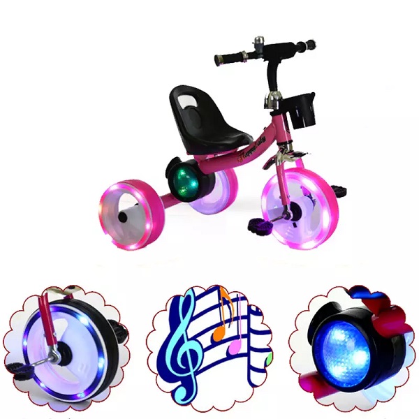 New fashion baby tricycle steel kids tricycle with music/plastic tricycle for kids 1-6 years/cheap baby mini bicycles bike trike