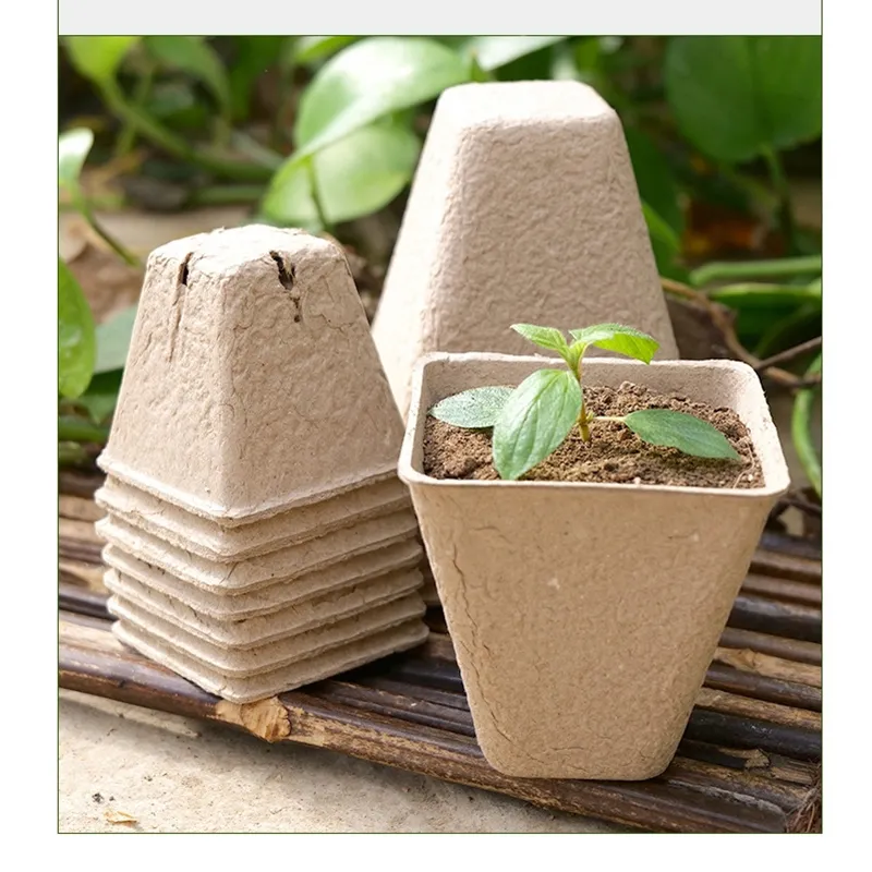 Hot Sale Garden Supplies Grow Coconut Wholesale Paper Planting Manufacturing Seedlings Biodegradable Peat Pots