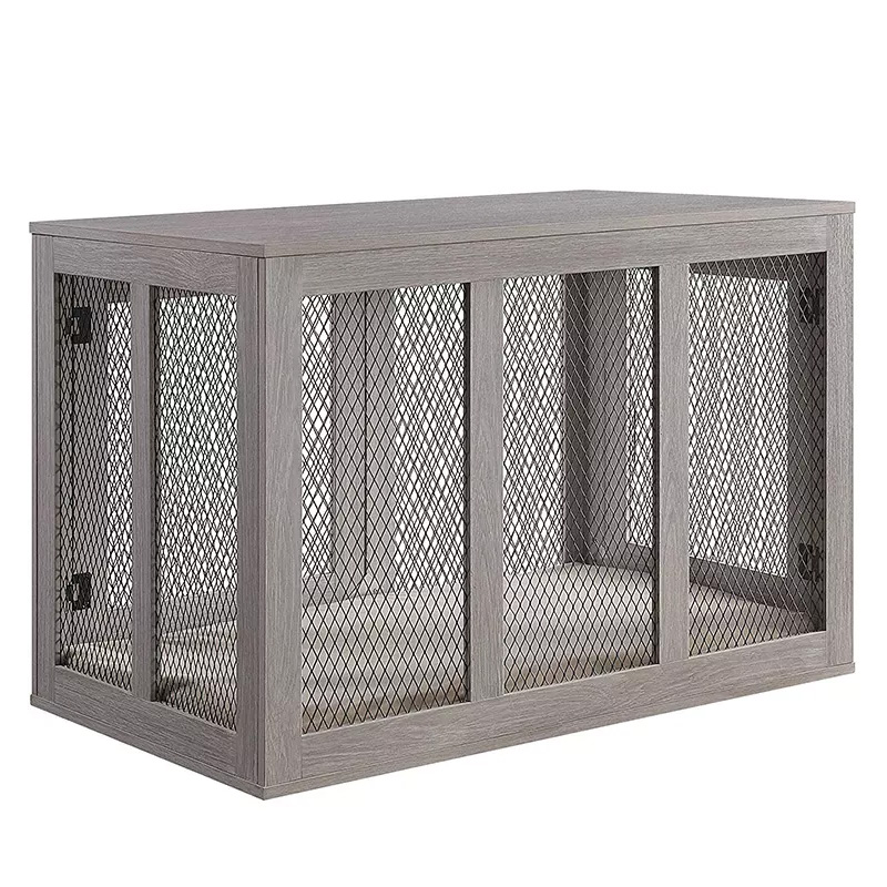 Custom indoor pet crate end table dog house wooden pet house Featured Image