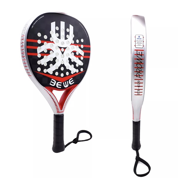 BEWE 2021 New Design 3D Pearl Watermark Padel Tennis Racket Custom Professional 18K Carbon Padel Racket