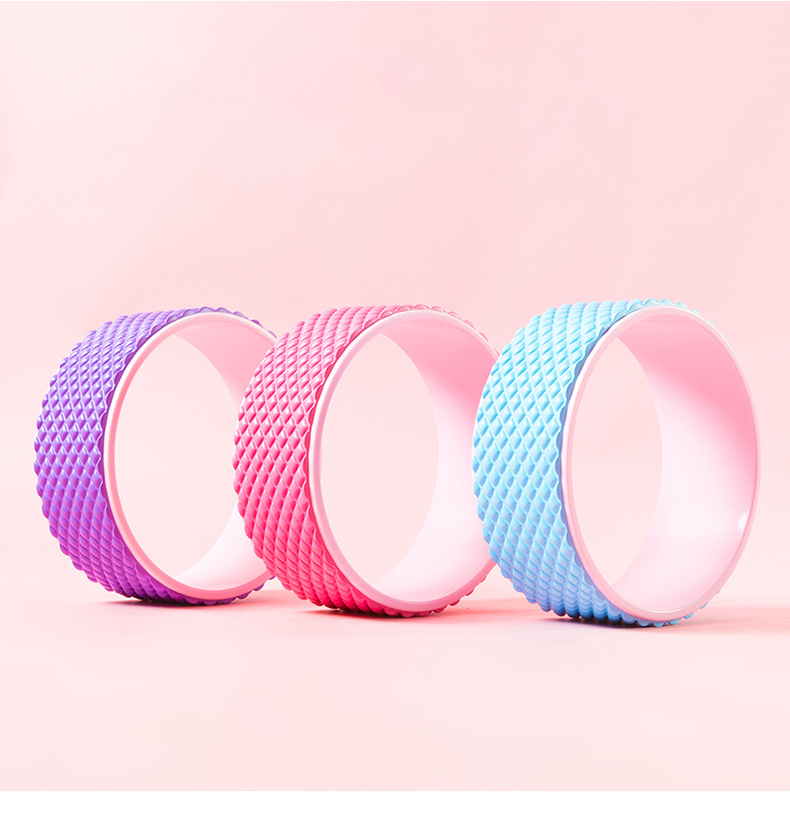 Yoga wheel backbend assists open back beauty back Pilates lap