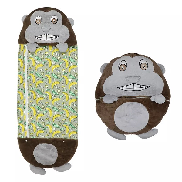 Fun Sleeping Bag for Kids Slumber Bag with Pillow All Season kids cute animal sleeping bag