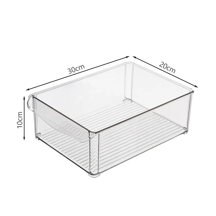 12 Spec. PC Transparent Drinks Eggs Kitchen Organizer Stackable Refrigerator Food Storage Organizer Containers Bins Set