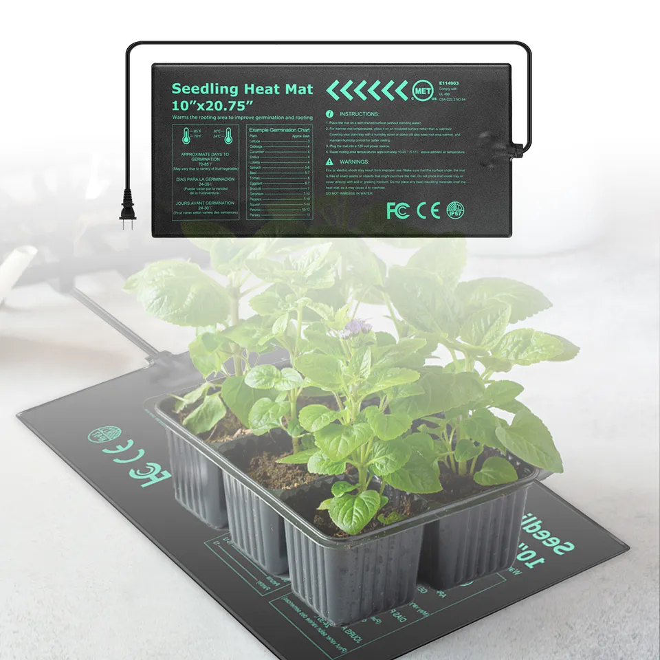 EU/US Plug Seedling Plant Heat Mat for Seed Starting Pad Mat Garden Supplies
