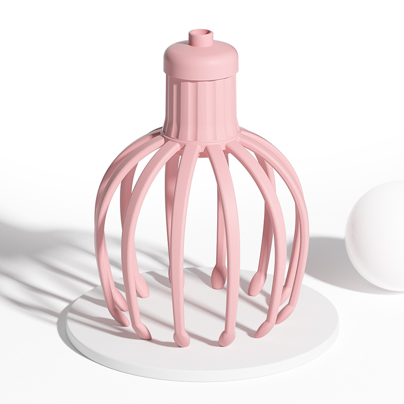 Smart electric 12 claw head massager octopus rotating rollerball relaxation massager head soul extractor