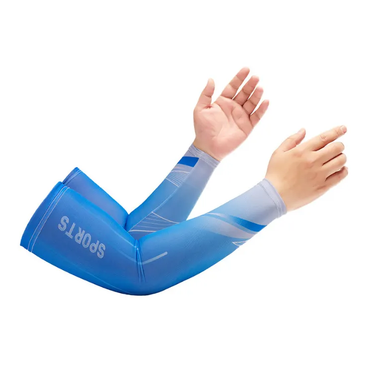 Custom Logo New Style Motorcycle Sports Baseball Seamless Knit Sun Uv Protection Cooling Arm Sleeves For Men