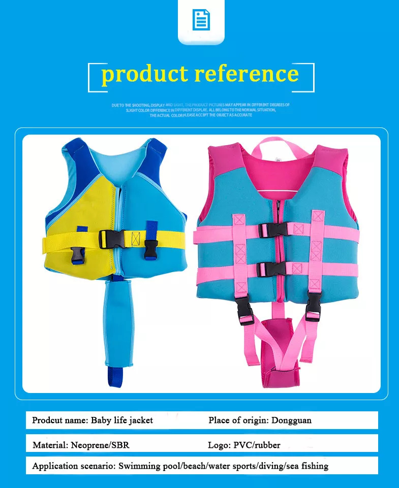Wholesale Fashionable Learn To Swim Neoprene Kids Children Life Jackets Baby Swimming Buoyancy Vest Floatt Vest