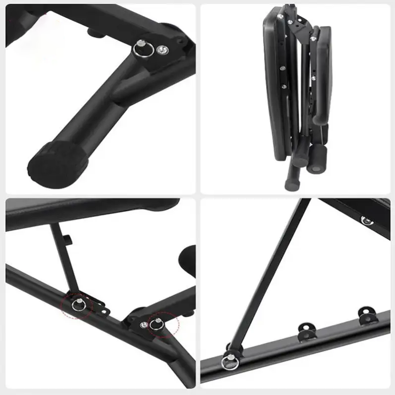 Foldable fitness weightlifting dumbbell stool