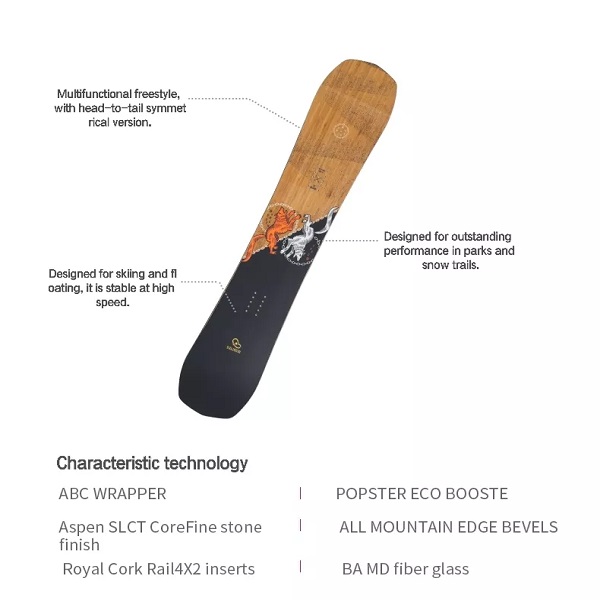 2021 Outdoor Sports Skiing equipment professional snow equipment Skate Board for adults